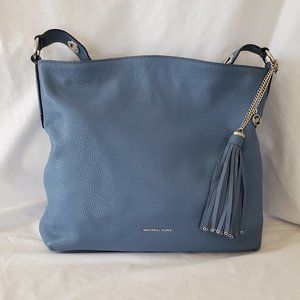 AUTHENTIC MICHAEL KORS BROOKLYN LARGE PEBBLED LEATHER SHOULDER BAG (30S7SBNL3L)